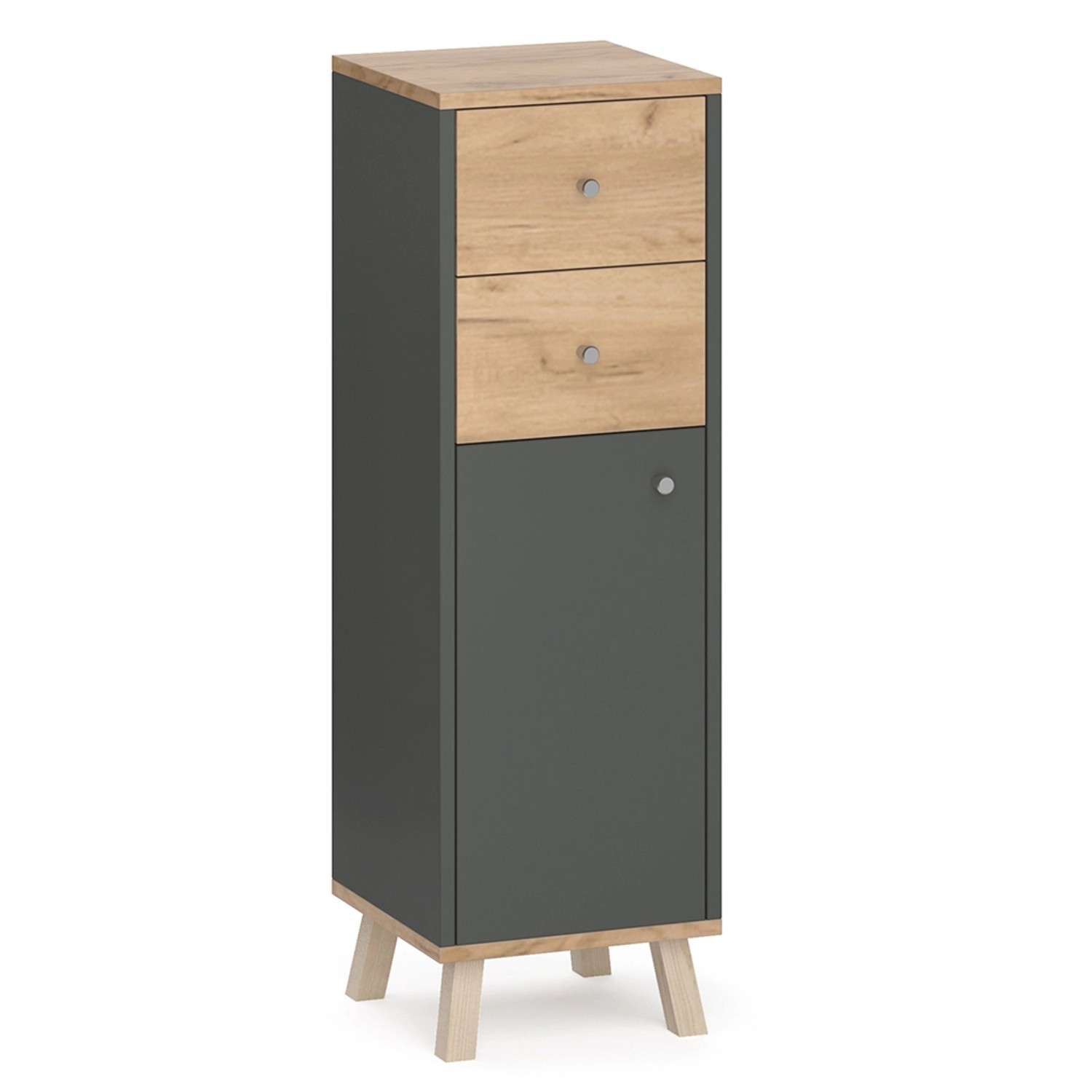 Vicco Midischrank Senyo, Anthrazit/Goldkraft Eiche, 30 günstig online kaufen