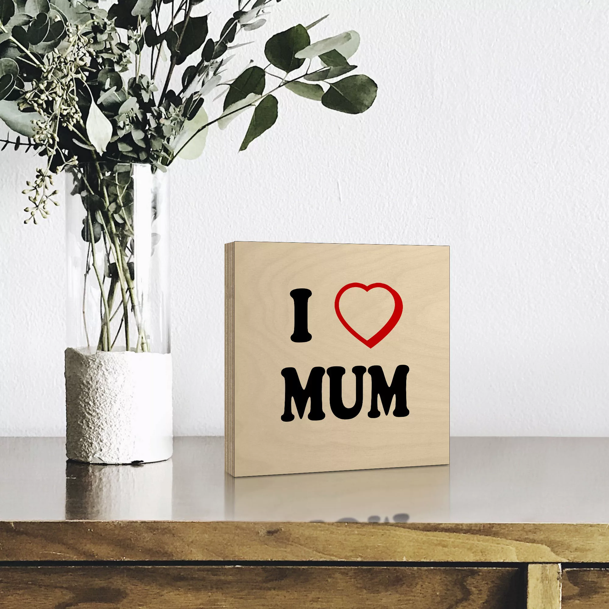 Artland Holzbild "Ich liebe Mama", Sprüche & Texte, (1 St.) günstig online kaufen