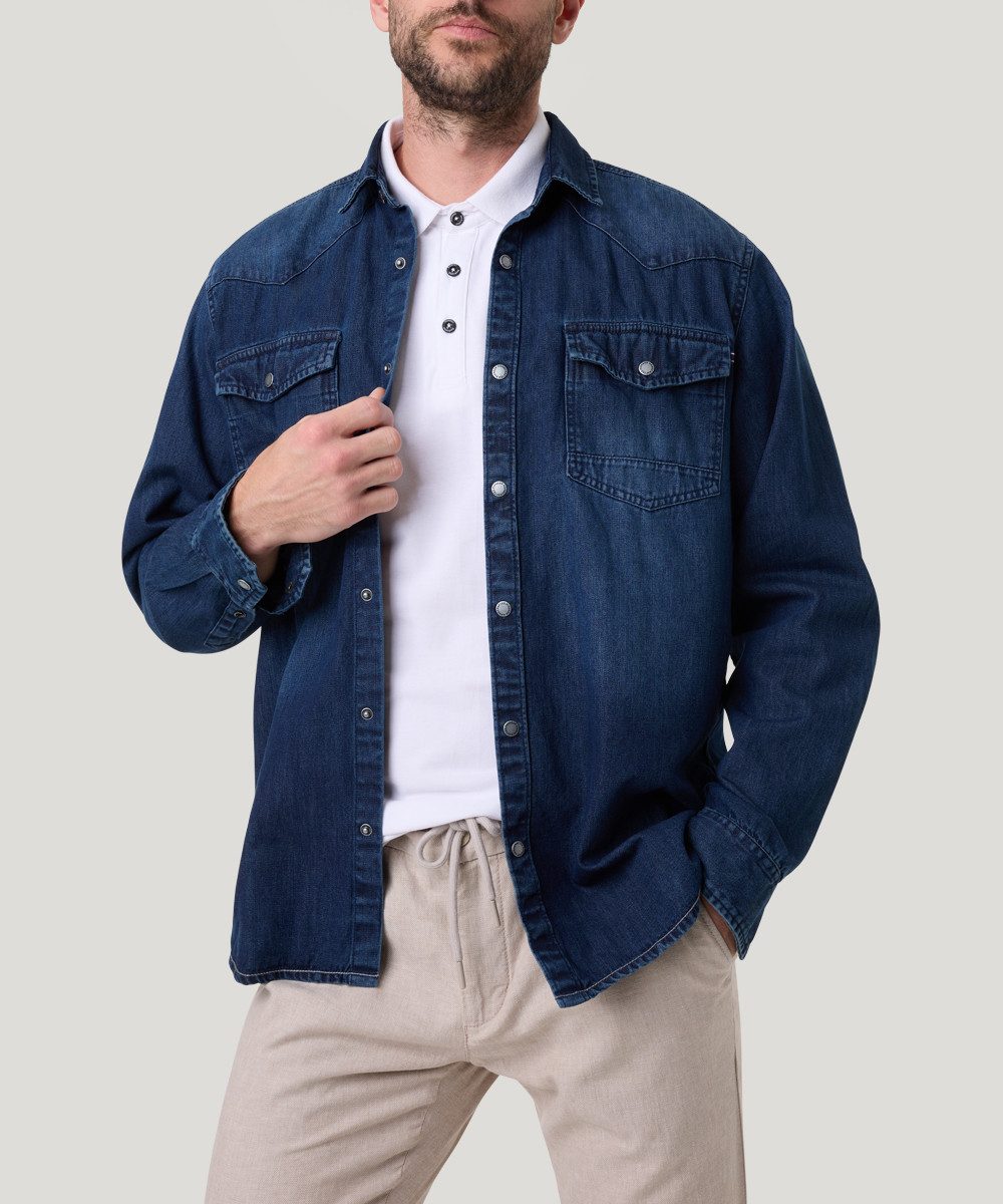 Pioneer Authentic Jeans Jeanshemd mit Brusttaschen, günstig online kaufen
