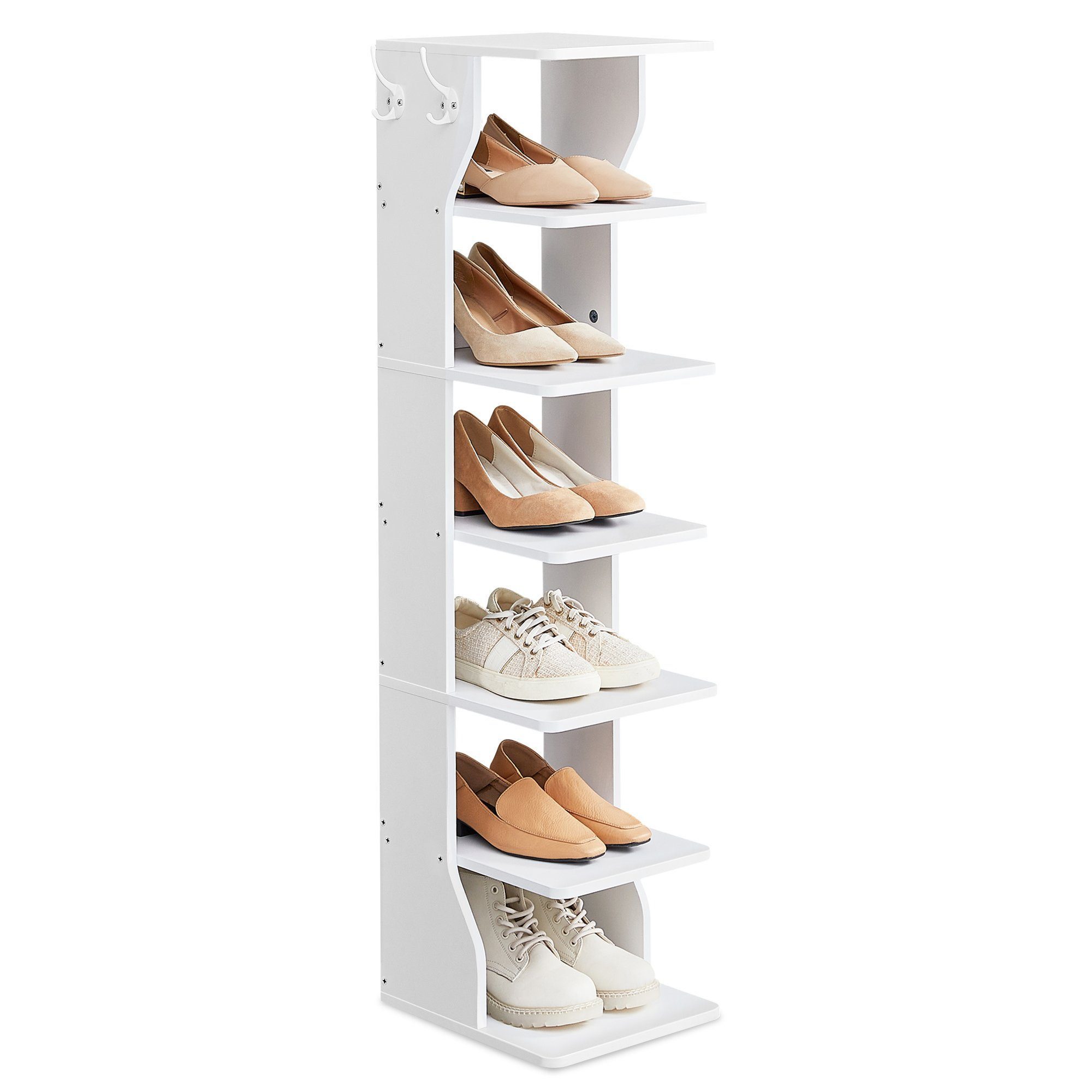 VASAGLE Schuhregal Standregal mit 7 Ebenen, günstig online kaufen