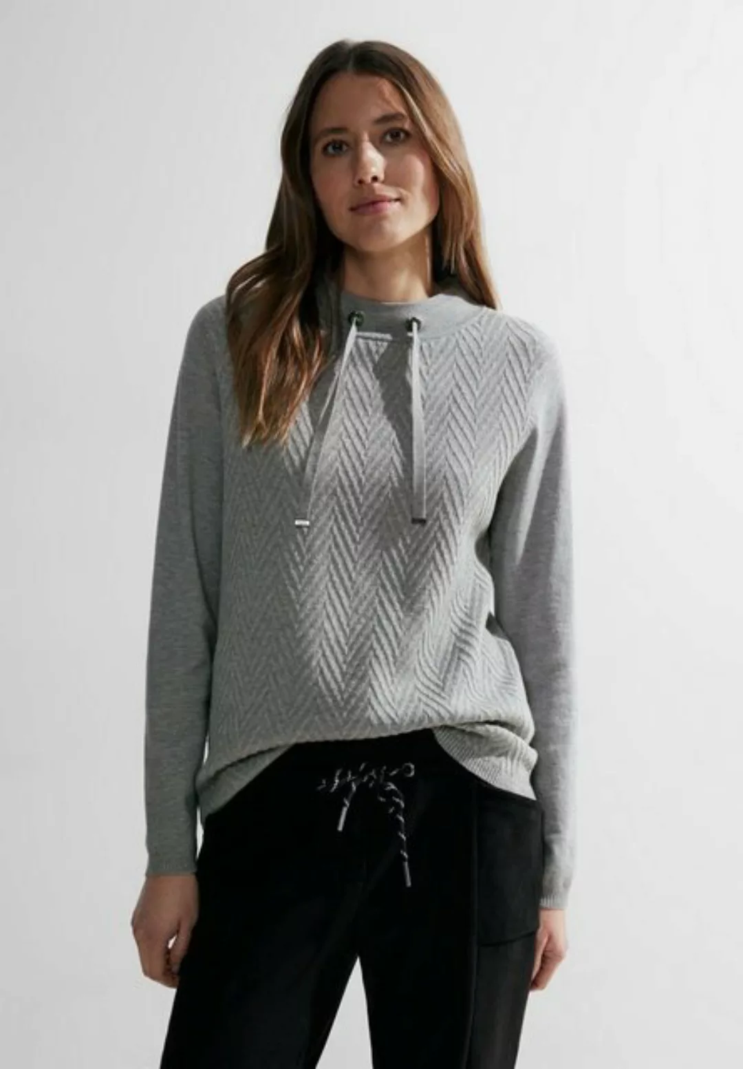 Cecil Wollpullover Herringbone Turtle Neck günstig online kaufen