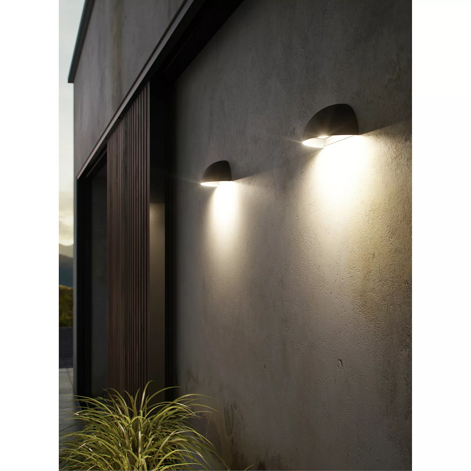 LED-Außenwandleuchte Arcus Smart, grau günstig online kaufen