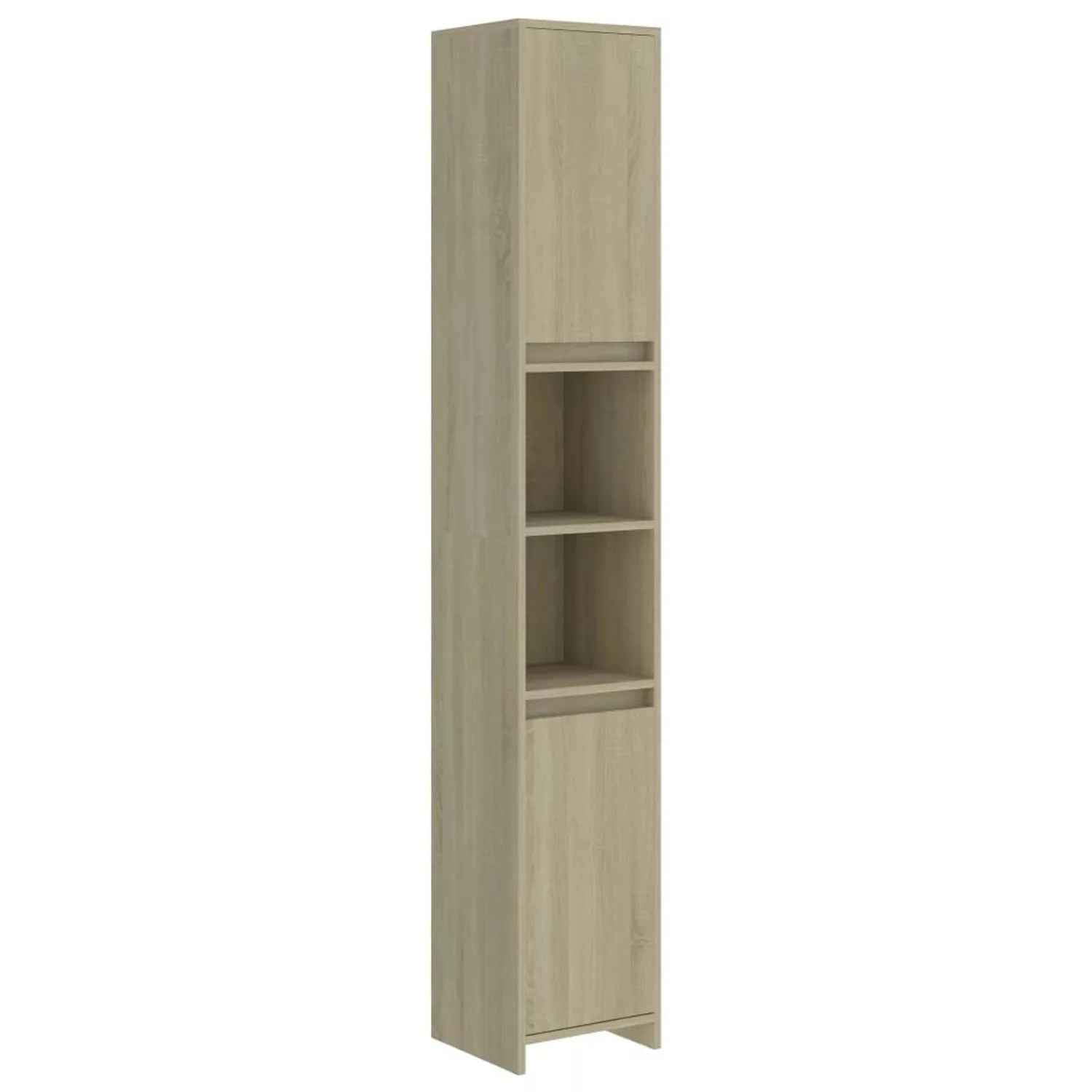 Badezimmerschrank Sonoma-eiche 30x30x183,5 Cm Spanplatte günstig online kaufen