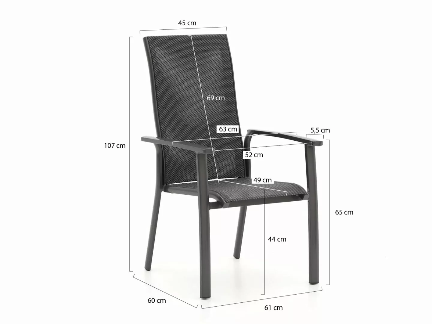 Bellagio Avio/Fidenza 220 cm Gartenmöbel-Set 7-teilig stapelbar günstig online kaufen