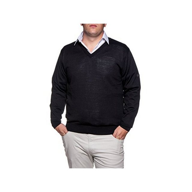 Mode Monte Carlo Rundhalspullover schwarz regular fit (1-tlg) günstig online kaufen