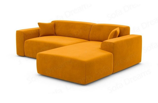 Sofa Dreams Ecksofa Design Samt Stoff Sofa Mallorca L Form kurz Modern Stof günstig online kaufen