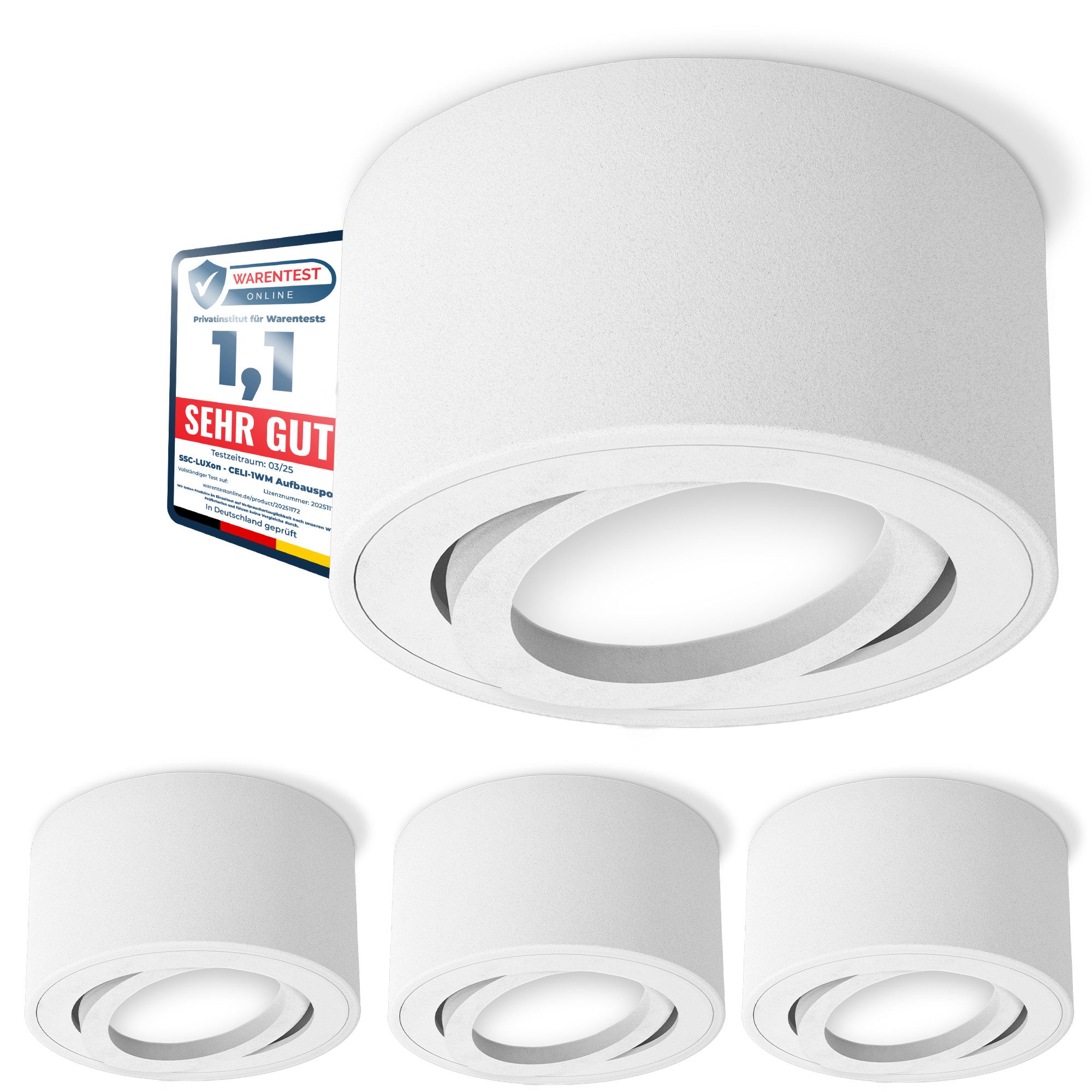 SSC-LUXon LED Aufbaustrahler CELI-1WM Decken Aufbauleuchte günstig online kaufen