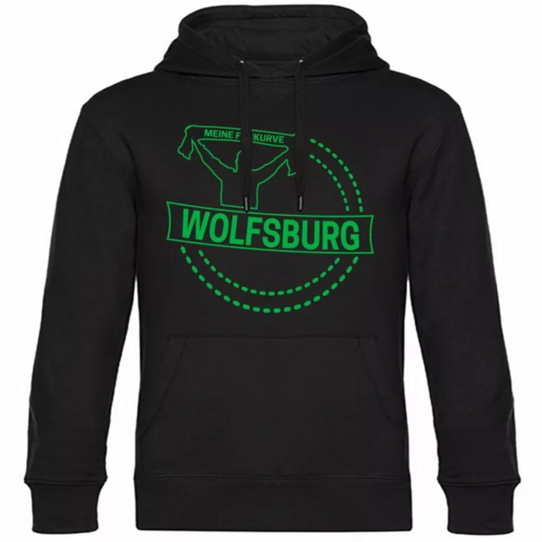 multifanshop Kapuzensweatshirt Wolfsburg - Meine Fankurve - Hoodie günstig online kaufen