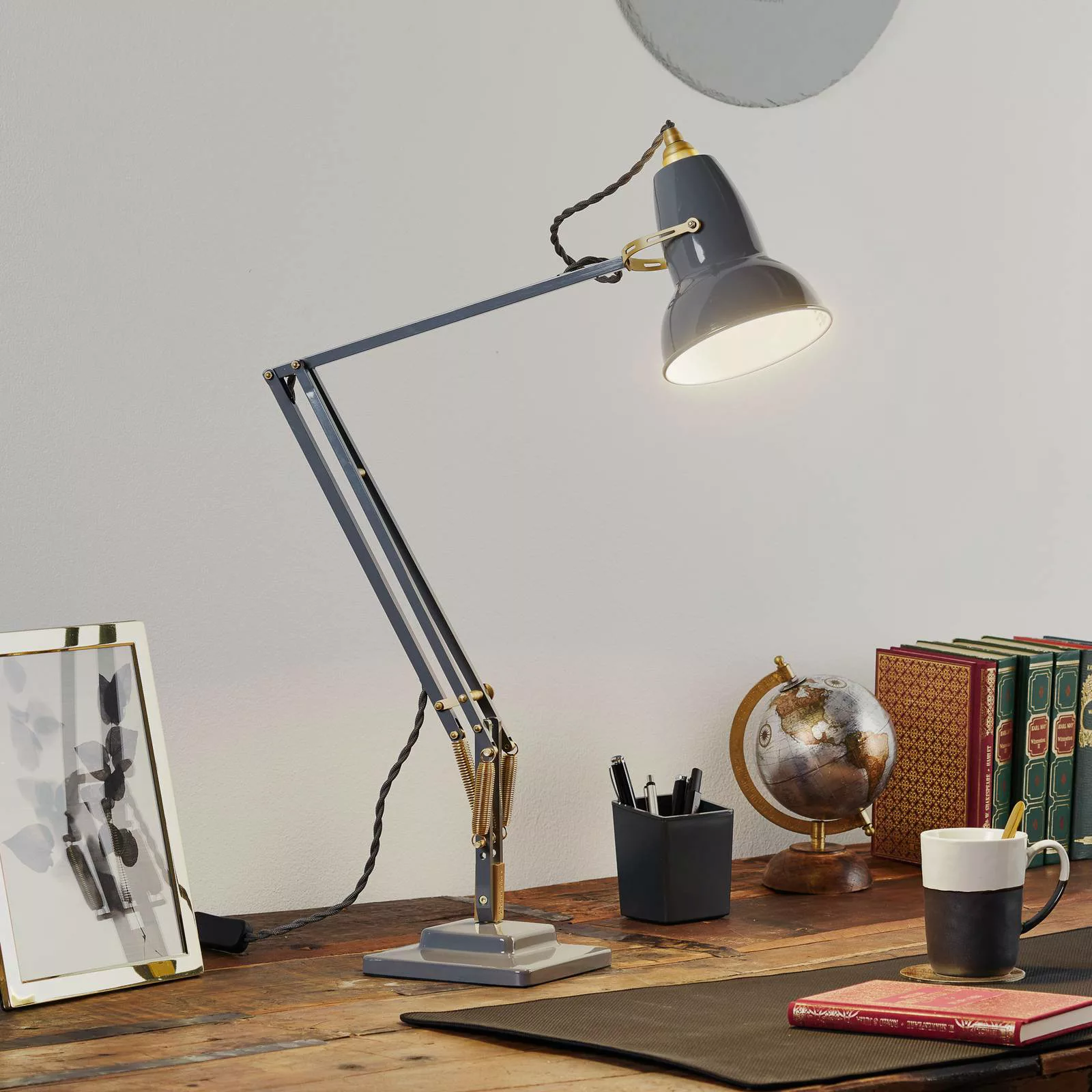 Anglepoise Original 1227 Brass Tischlampe grau günstig online kaufen