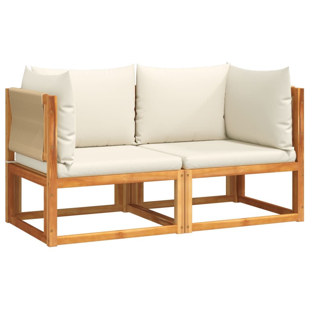 vidaXL Loungesofa Gartensofas-Ecke mit Kissen 2 günstig online kaufen