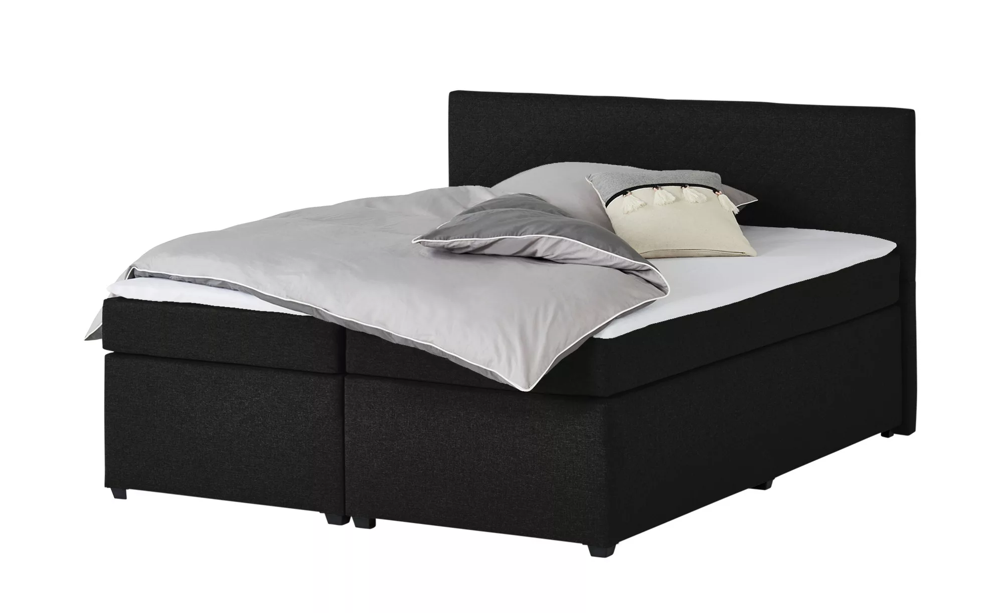 Boxspringbett  Kety - schwarz - 187 cm - 104 cm - 209 cm - Sconto günstig online kaufen