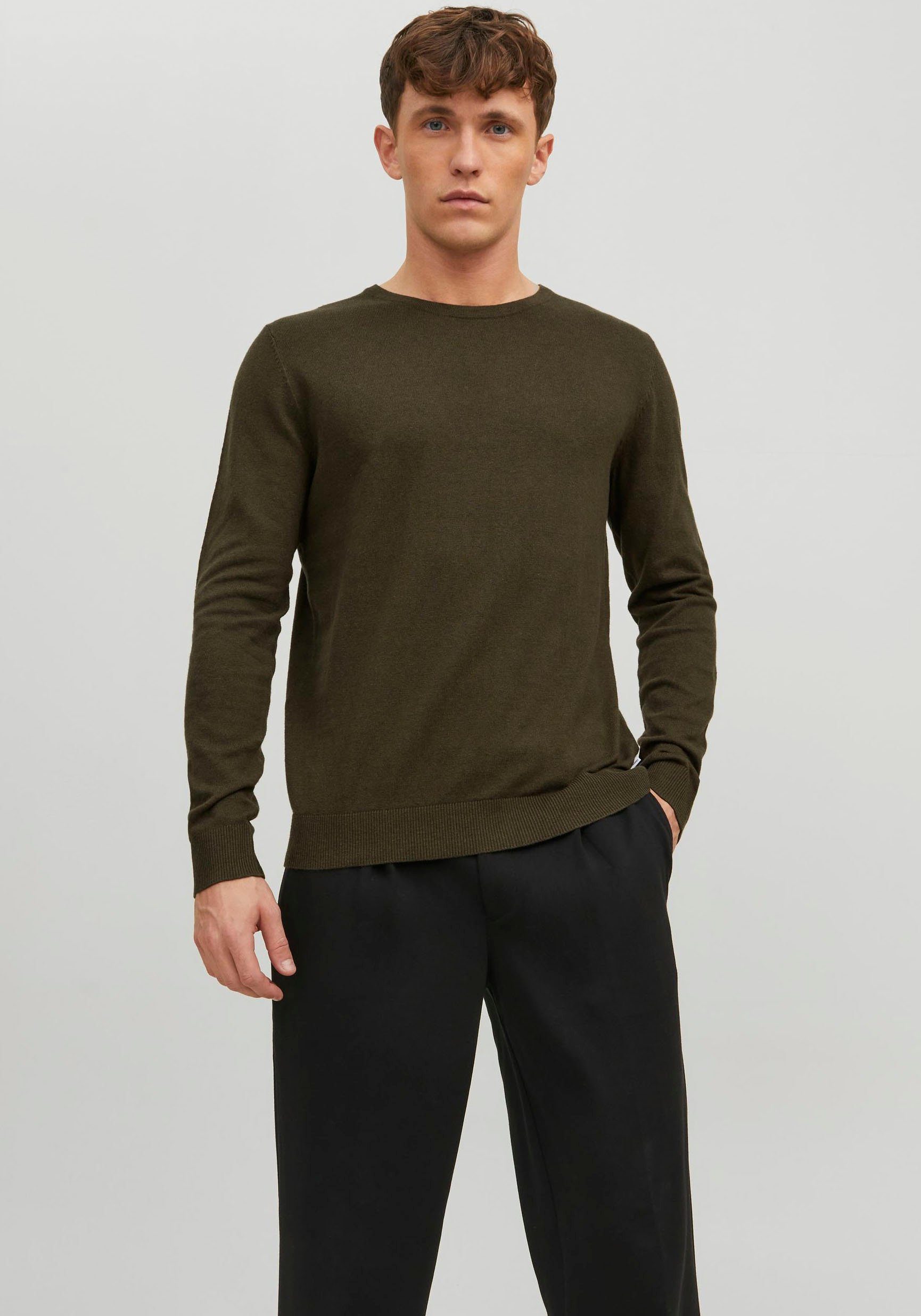Jack & Jones Rundhalspullover EMIL KNIT günstig online kaufen