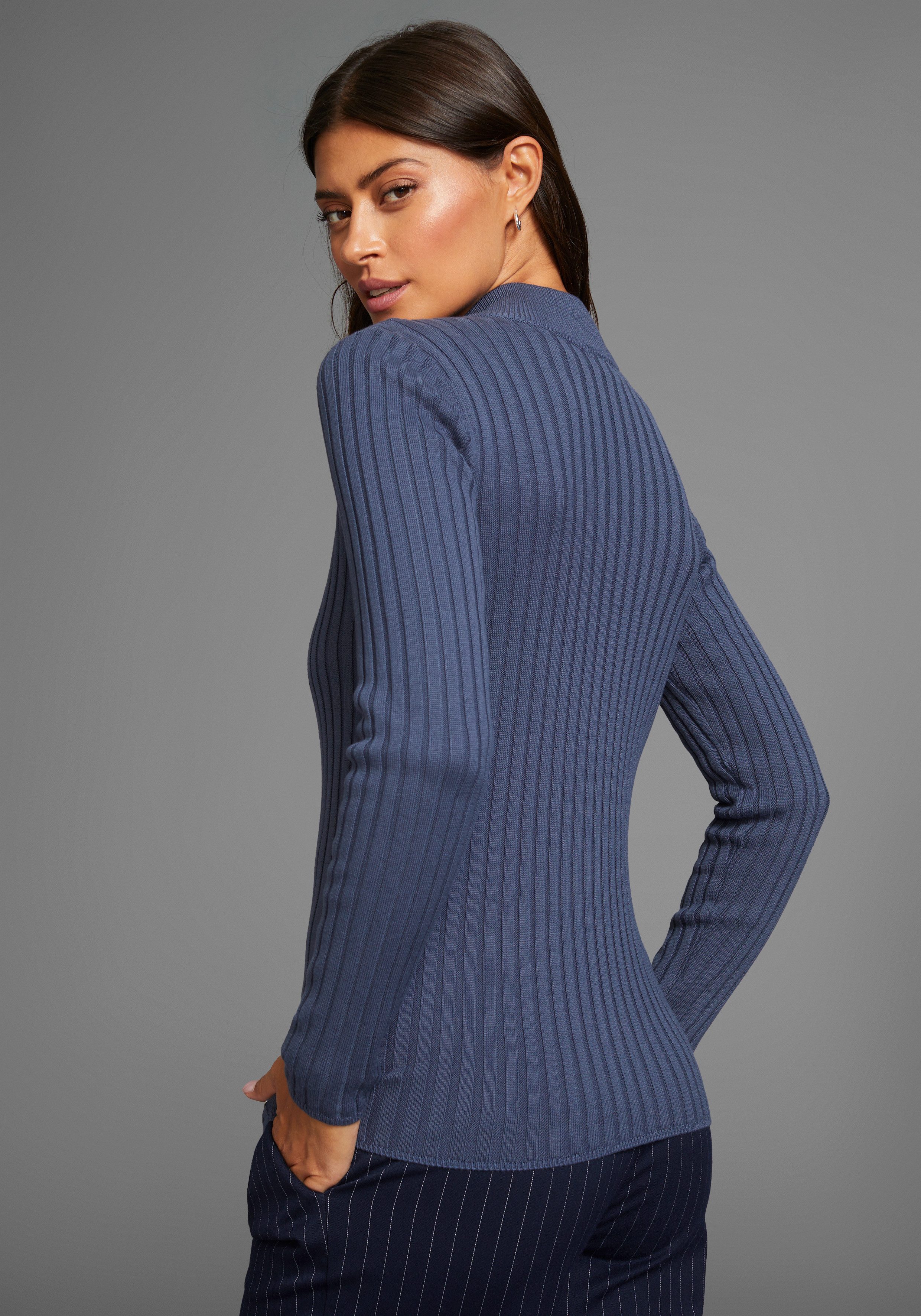 Laura Scott Strickjacke in Rippstrick-Qualität günstig online kaufen