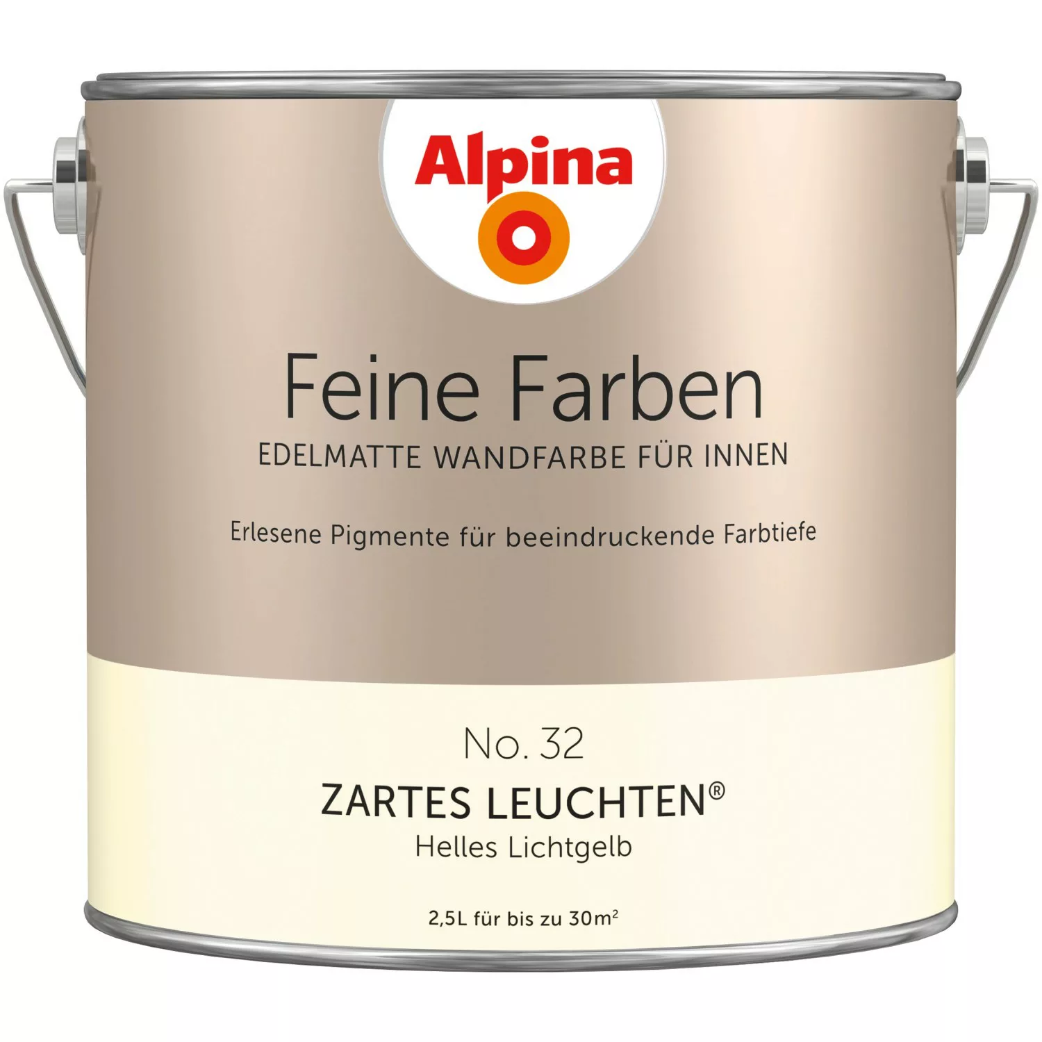 Alpina Wand- und Deckenfarbe »Feine Farben No. 32 Zartes Leuchten®«, Helles günstig online kaufen