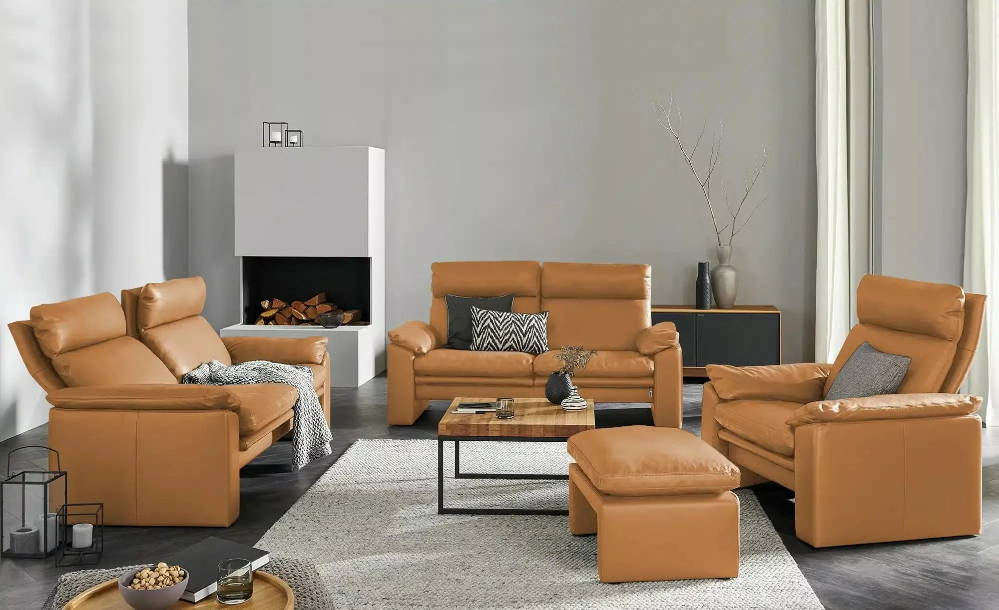 erpo just relax Hocker  JR963 Bari ¦ braun ¦ Maße (cm): B: 64 H: 43 T: 51.0 günstig online kaufen