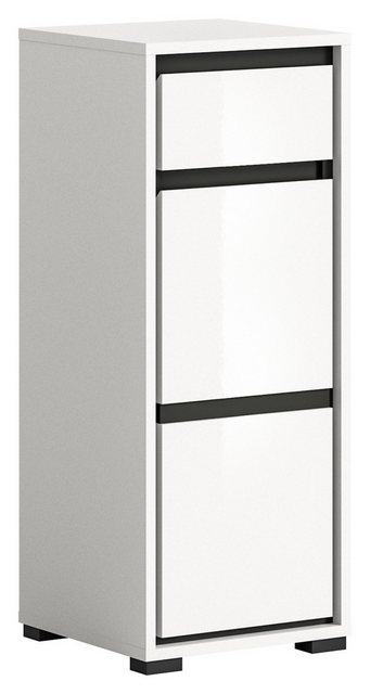 freiraum Unterschrank in Weiß Hochglanz - 35x87x31cm (BxHxT) günstig online kaufen