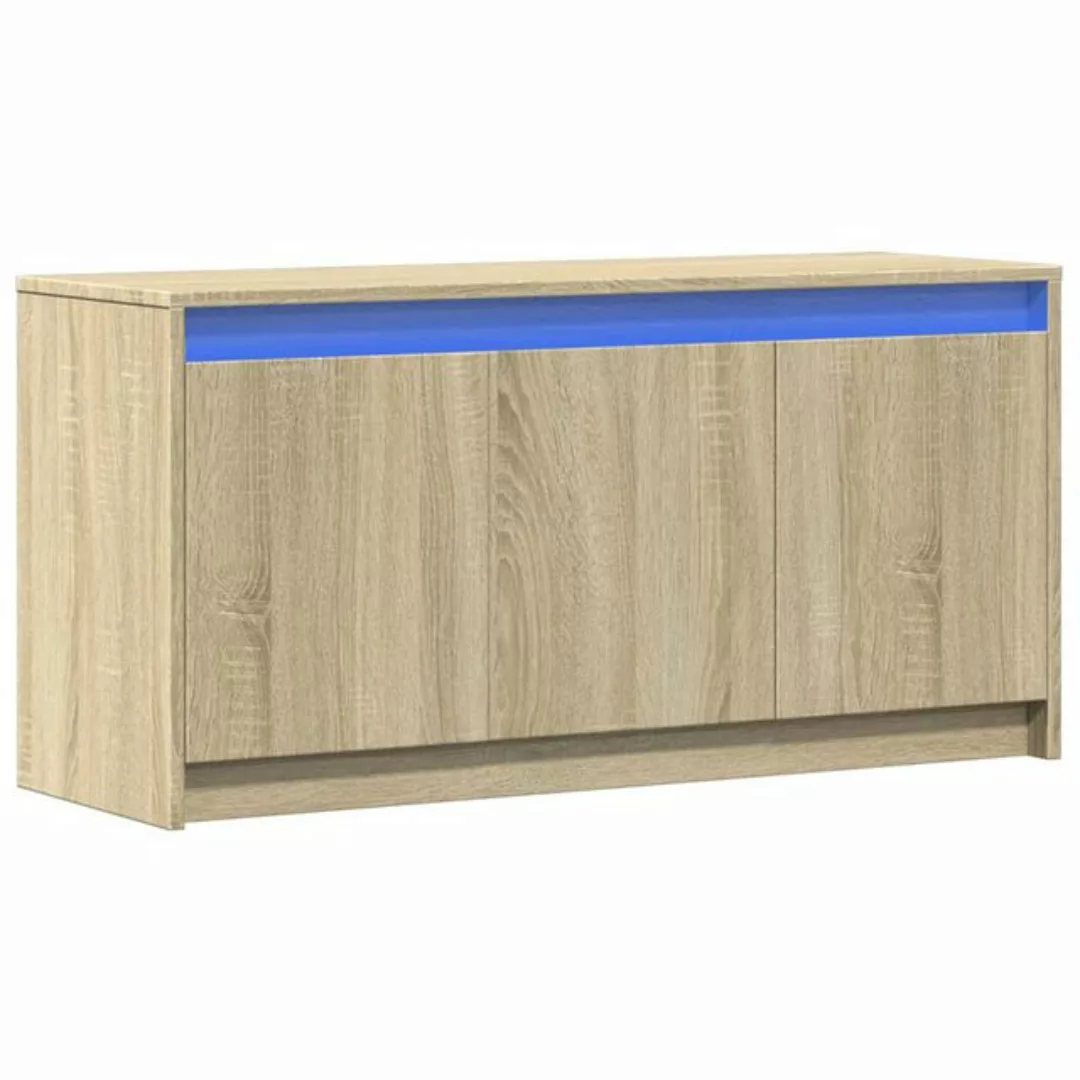 vidaXL TV-Schrank TV-Schrank mit LED-Beleuchtung Sonoma-Eiche 100x34x50 cm günstig online kaufen