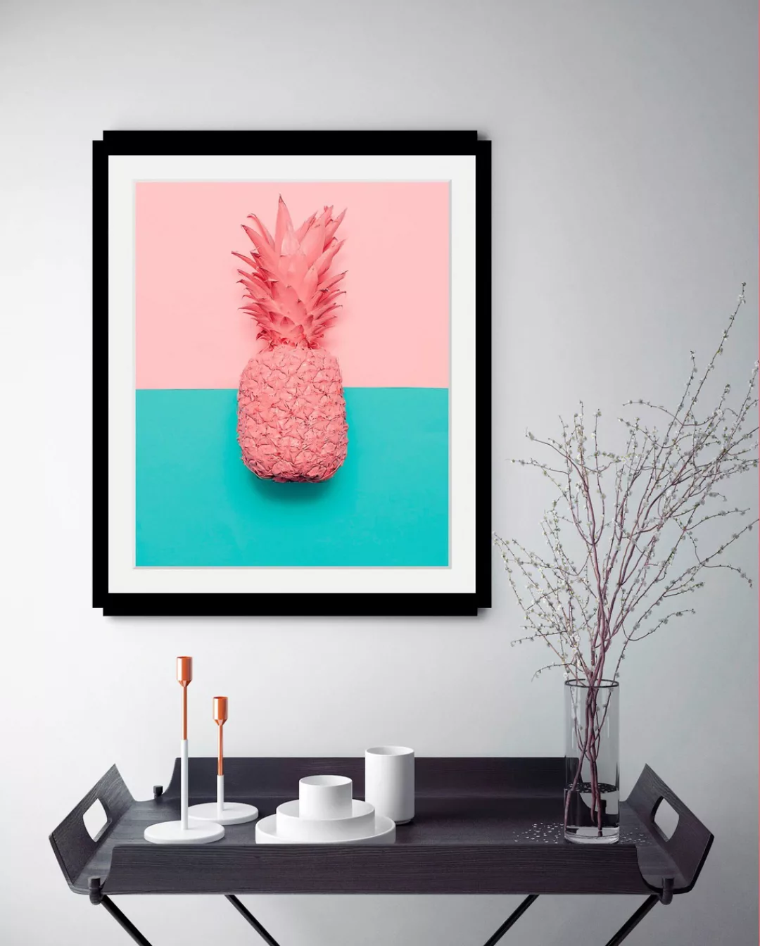 queence Bild "Ananas", in 3 Größen, gerahmt günstig online kaufen