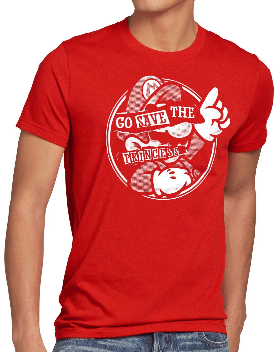 style3 T-Shirt Go Save the Princess günstig online kaufen