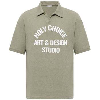 Dandalo  T-Shirts & Poloshirts Michel Oversize Lapel Collar Motto Printed S günstig online kaufen