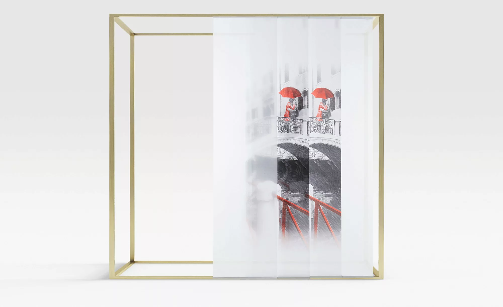 Panello, 4er Set   Brigare - rot - 100% Polyester - 60 cm - Gardinen & Vorh günstig online kaufen