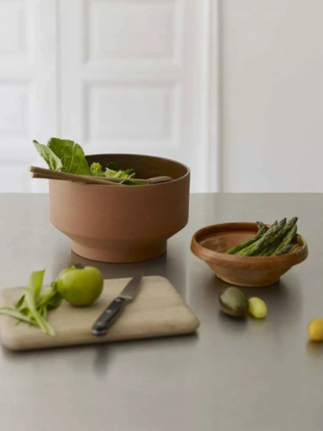 Edge - Salatbesteck, Teak günstig online kaufen