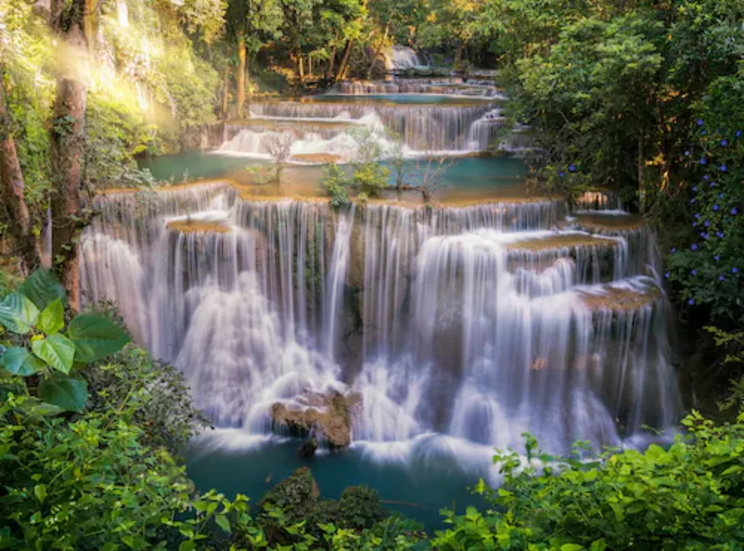 Papermoon Fototapete »Huay Mae Khamin Waterfall« günstig online kaufen