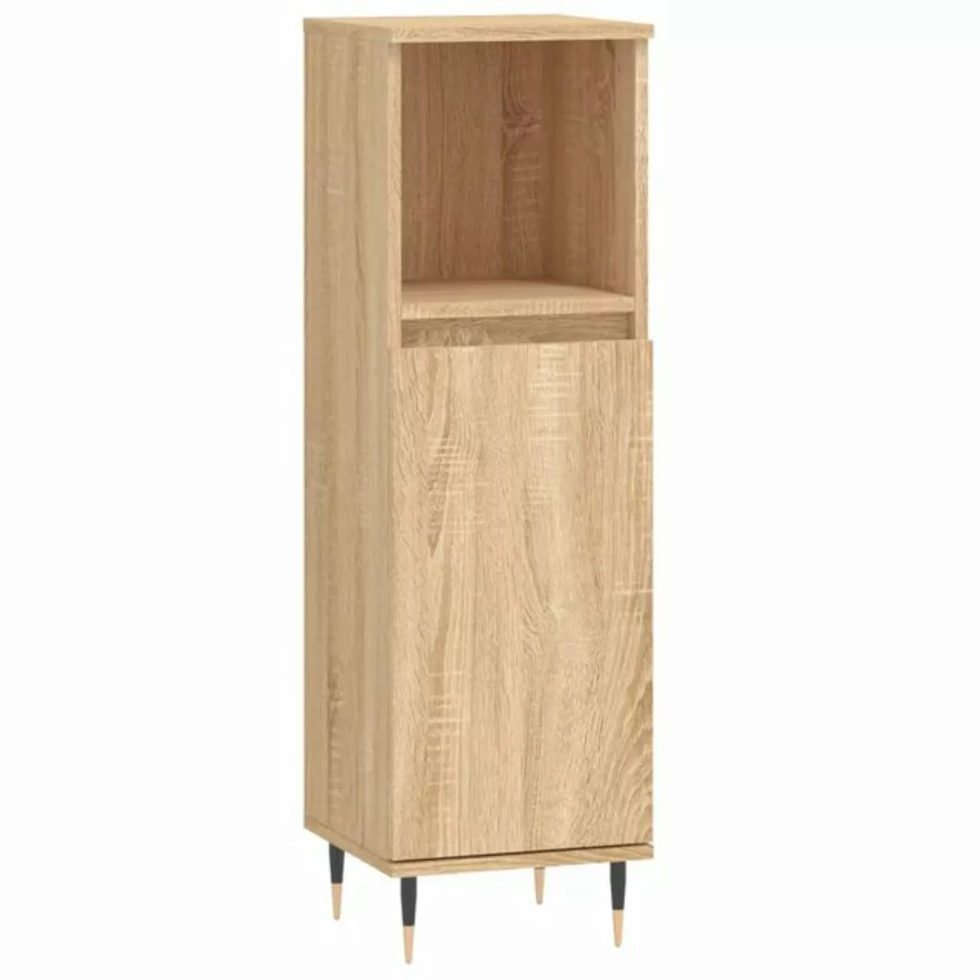 vidaXL Midischrank Badschrank Sonoma-Eiche 30x30x100 cm Holzwerkstoff (1-St günstig online kaufen