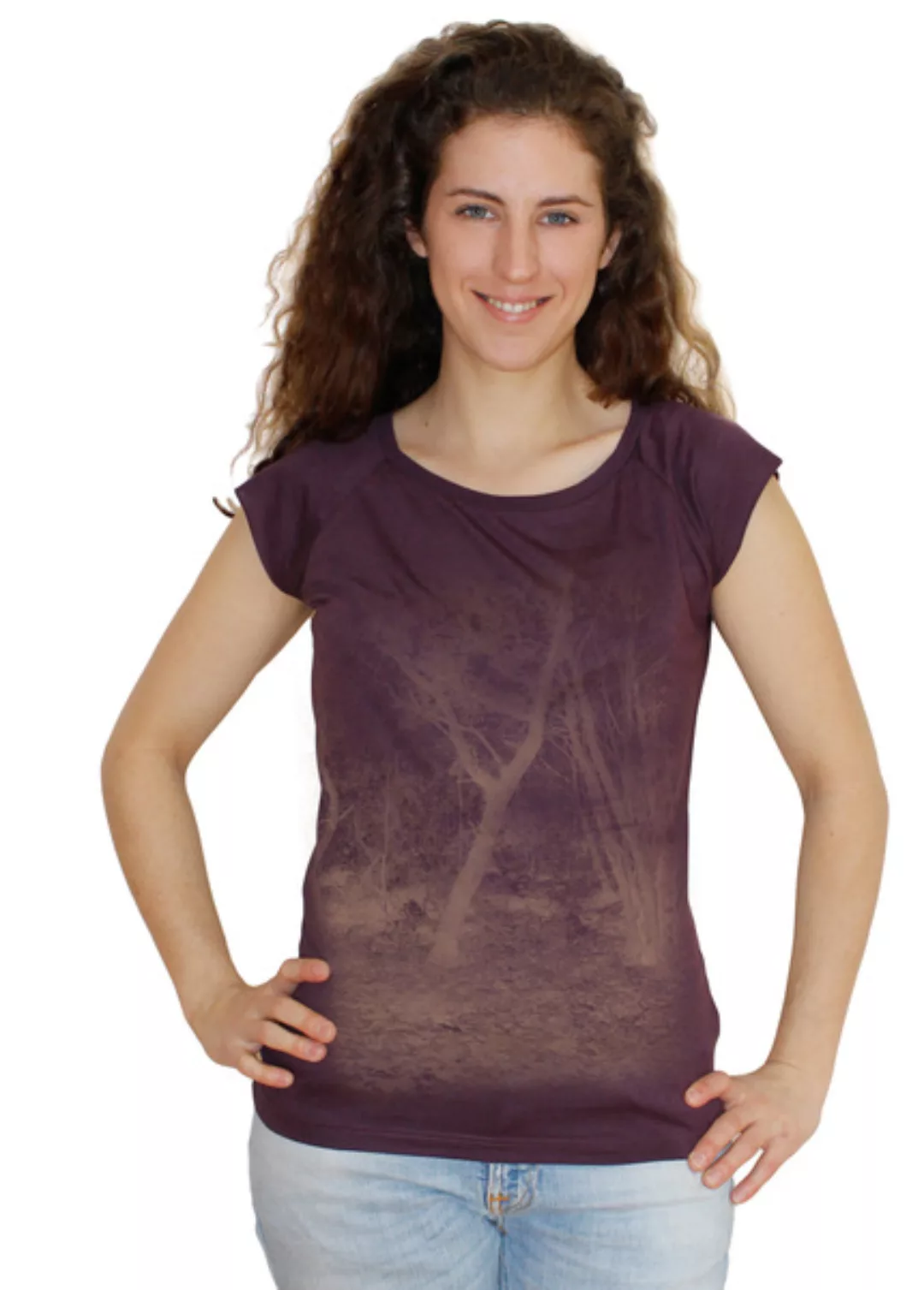 Bambus-biobaumwoll-t-shirt "Zauberwald" günstig online kaufen