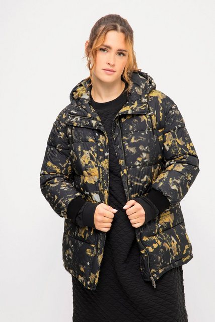 Studio Untold Steppjacke Steppjacke oversized Allover-Print Kapuze günstig online kaufen