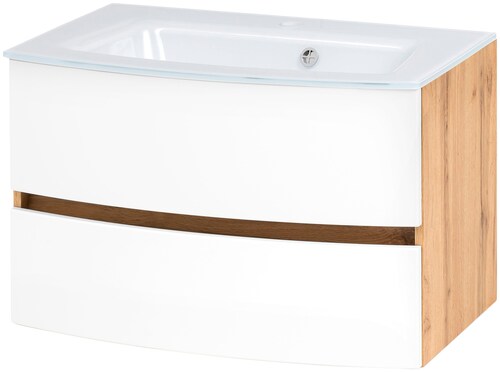 welltime Waschtisch "Kaunas", Breite 80 cm, mit Soft-Close Funktion günstig online kaufen