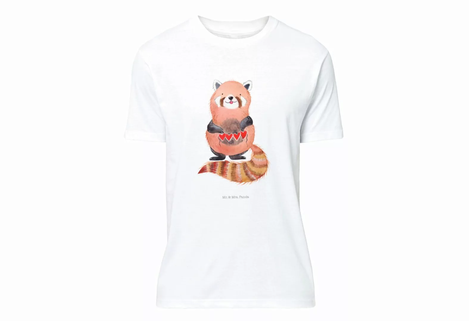 Mr. & Mrs. Panda T-Shirt Roter Panda - Weiß - Geschenk, Junggesellenabschie günstig online kaufen