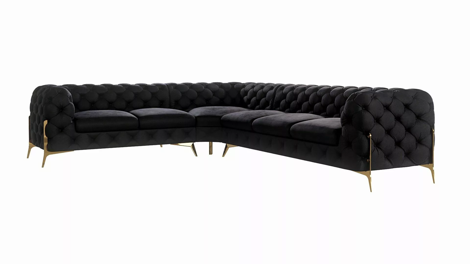 S-Style Möbel Ecksofa Ashley, Chesterfield mit günstig online kaufen