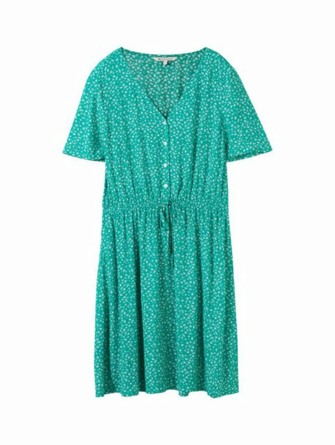TOM TAILOR Denim Sommerkleid printed viscose mini dress, mid blue minimal p günstig online kaufen