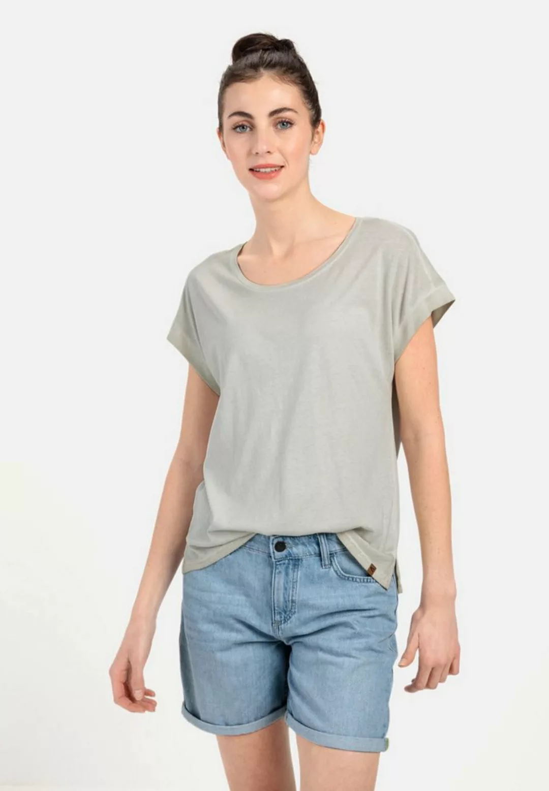 camel active T-Shirt aus softem Modal-Baumwollmix günstig online kaufen