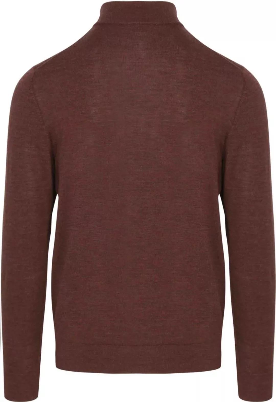 Profuomo Half Zip Pullover Merinowolle Burgundy - Größe S günstig online kaufen