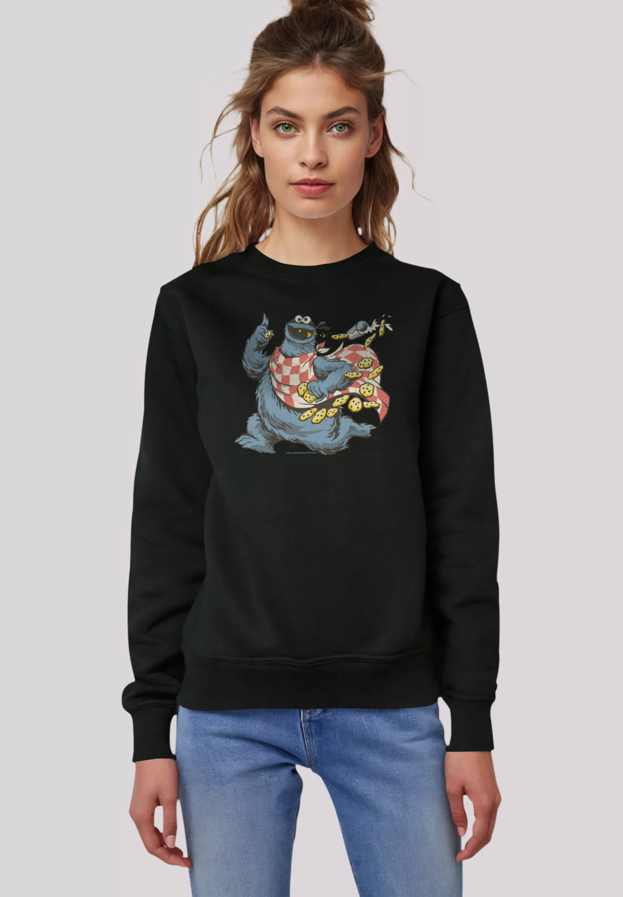 F4NT4STIC Sweatshirt "Sesamstraße Cookie Monster Thief", Premium Qualität günstig online kaufen