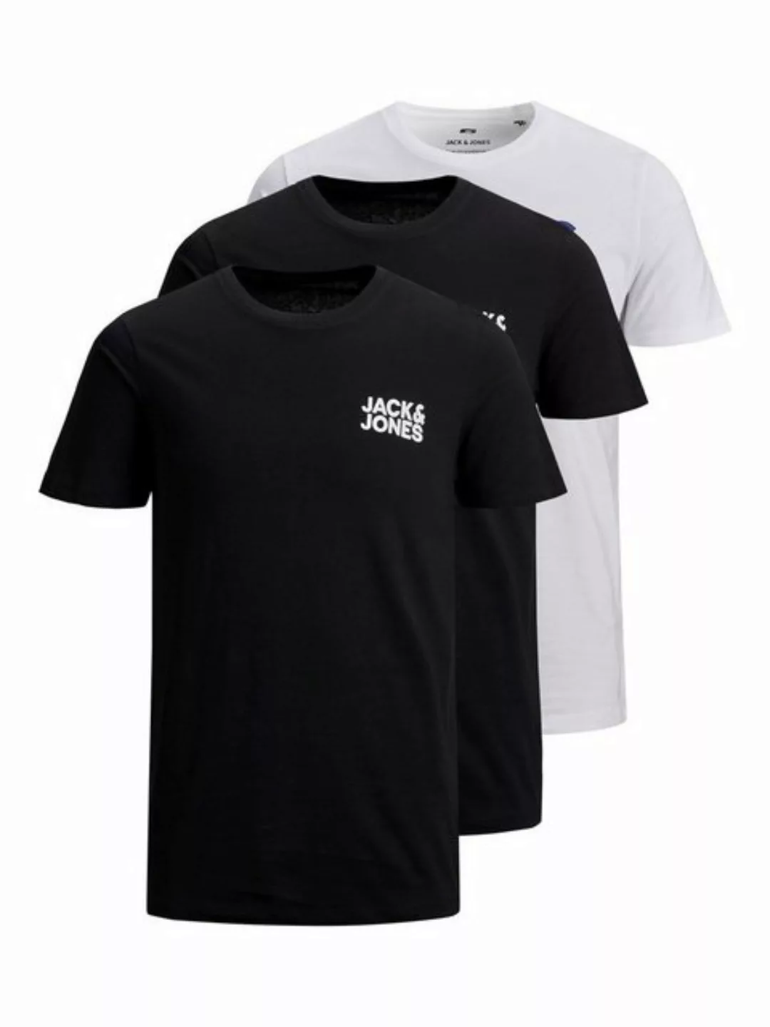 Jack & Jones T-Shirt Jack and Jones Herren Trend T-Shirt im 3er Pack günstig online kaufen