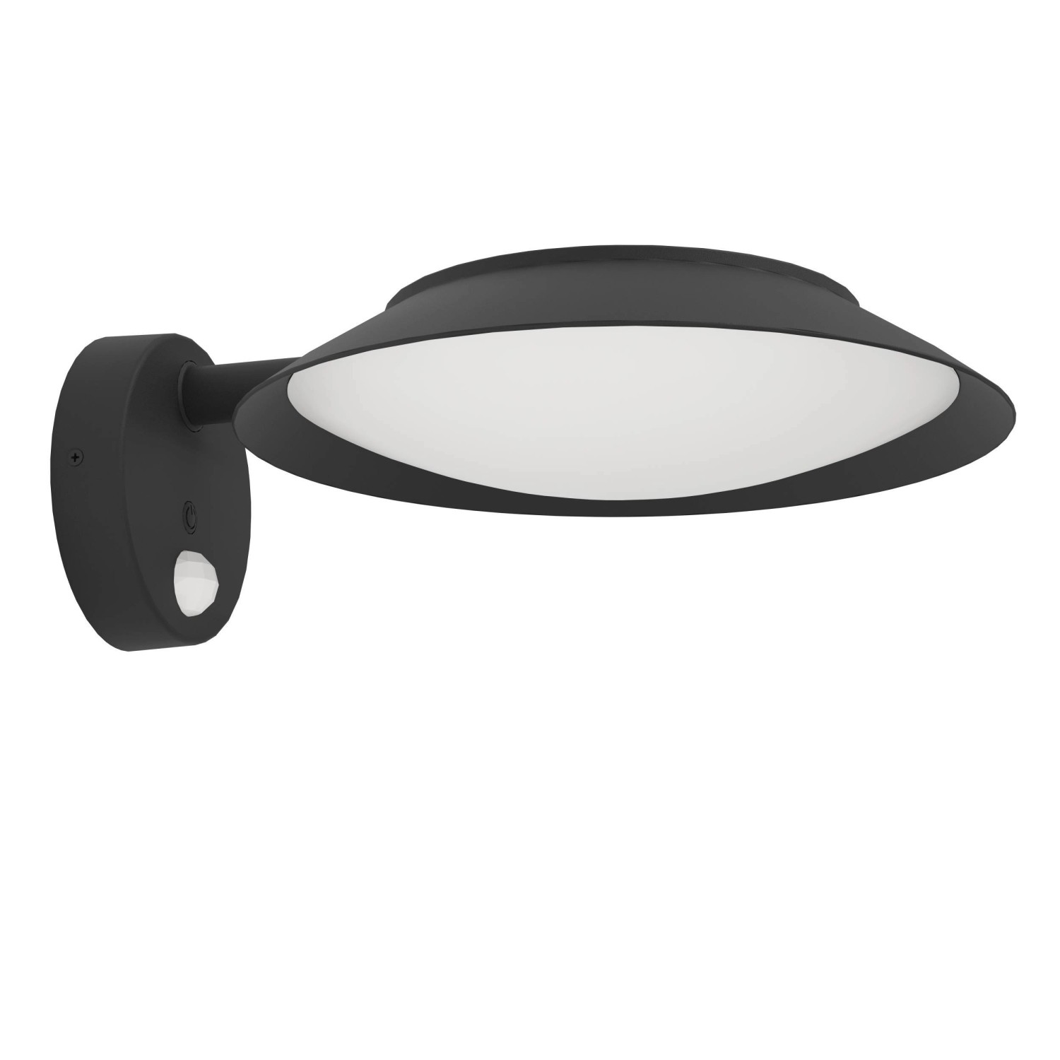 Solar-LED-Wandlampe Cerrisi, Breite 10,5 cm, schwarz, Sensor günstig online kaufen