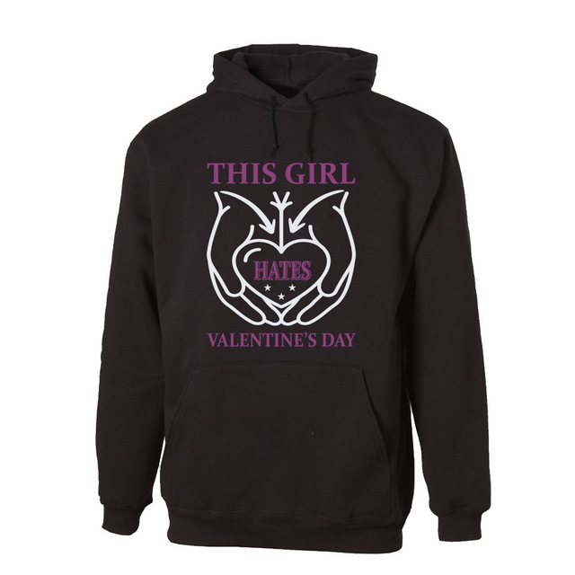 G-graphics Hoodie This Girl hates Valentine´s Day mit trendigem Frontprint günstig online kaufen