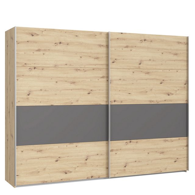 expendio Kleiderschrank Eugen 3 Artisan Oak / Wolfram Grey 270x211x61 cm günstig online kaufen