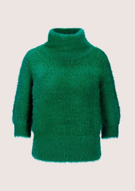 MADELEINE Strickpullover Kurzer Stehkragen-Pullover mit Ballon-Ärmeln günstig online kaufen