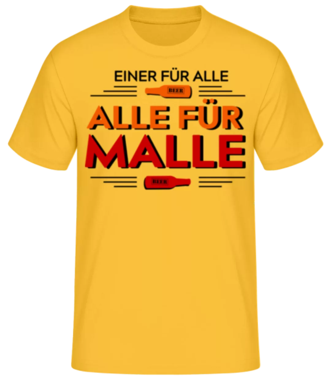 Einer Für Alle Alle Für Malle · Männer Basic T-Shirt günstig online kaufen