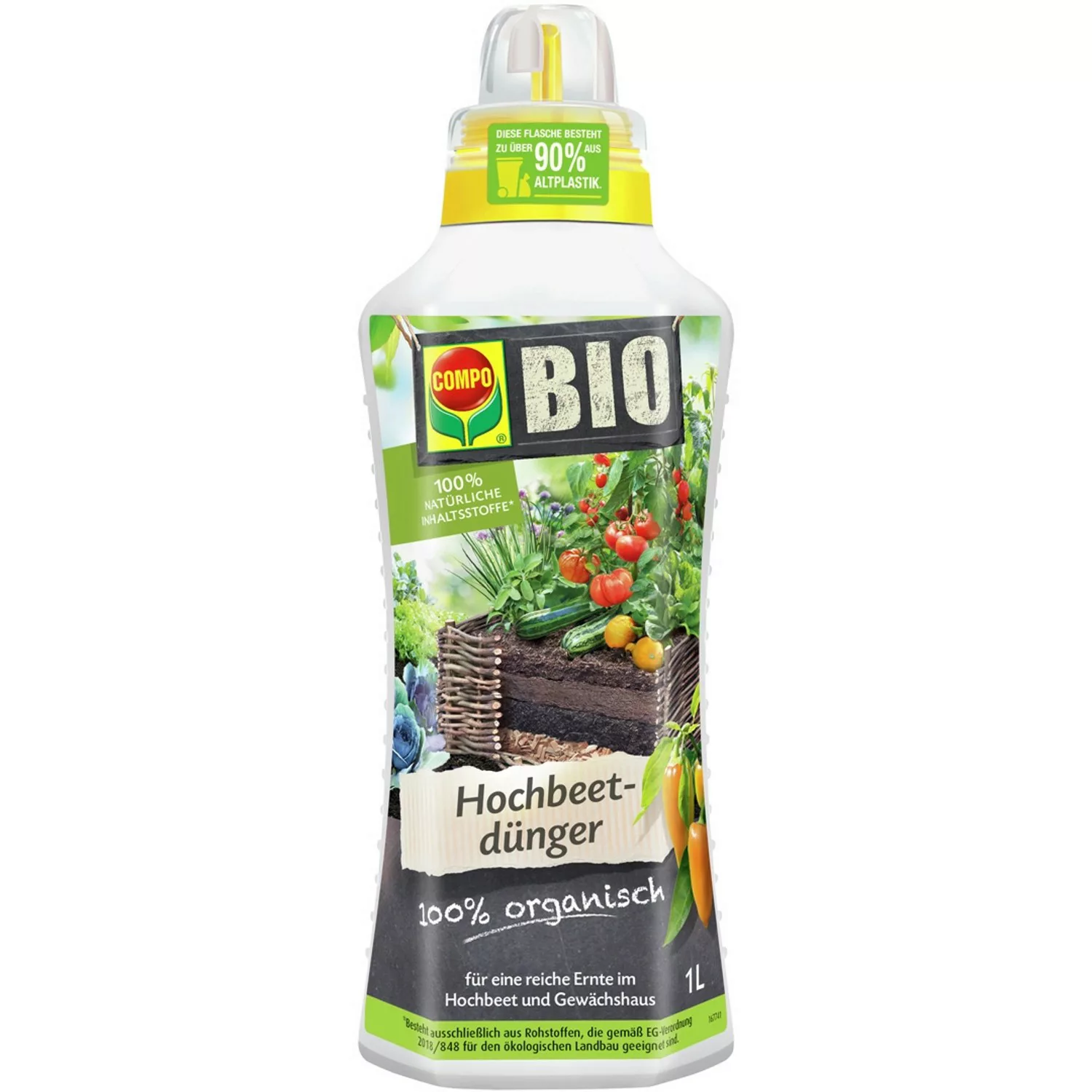 Compo BIO Hochbeetdünger 1 l für alle Obst- und Gemüsesorten günstig online kaufen
