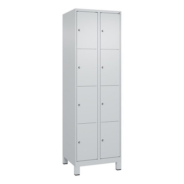 C+P Garderobenschrank Fächerschrank Classic Plus, 4 Fächer übereinander, Ab günstig online kaufen