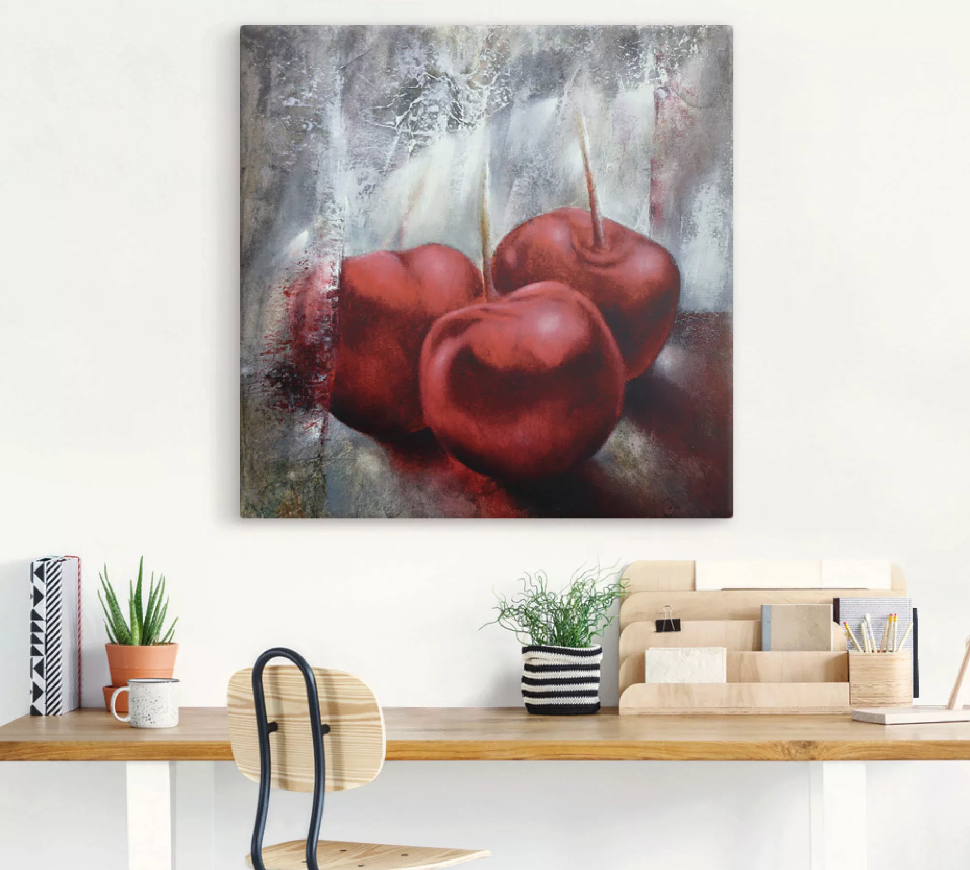Artland Wandbild »Kirschen«, Speisen, (1 St.), als Leinwandbild, Poster in günstig online kaufen