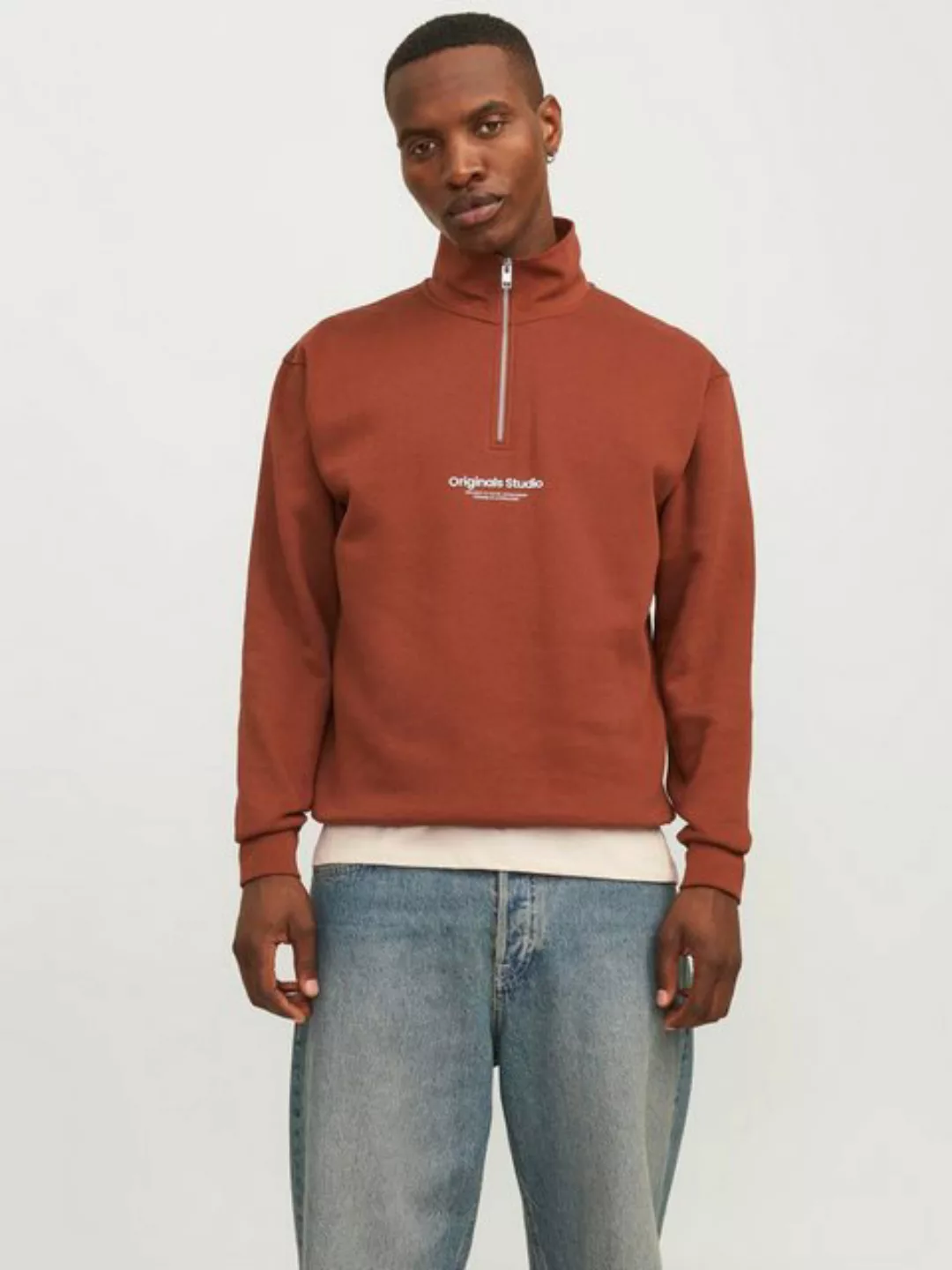 Jack & Jones Sweatshirt JORVESTERBRO SWEAT QUARTER ZIP HN NOOS günstig online kaufen