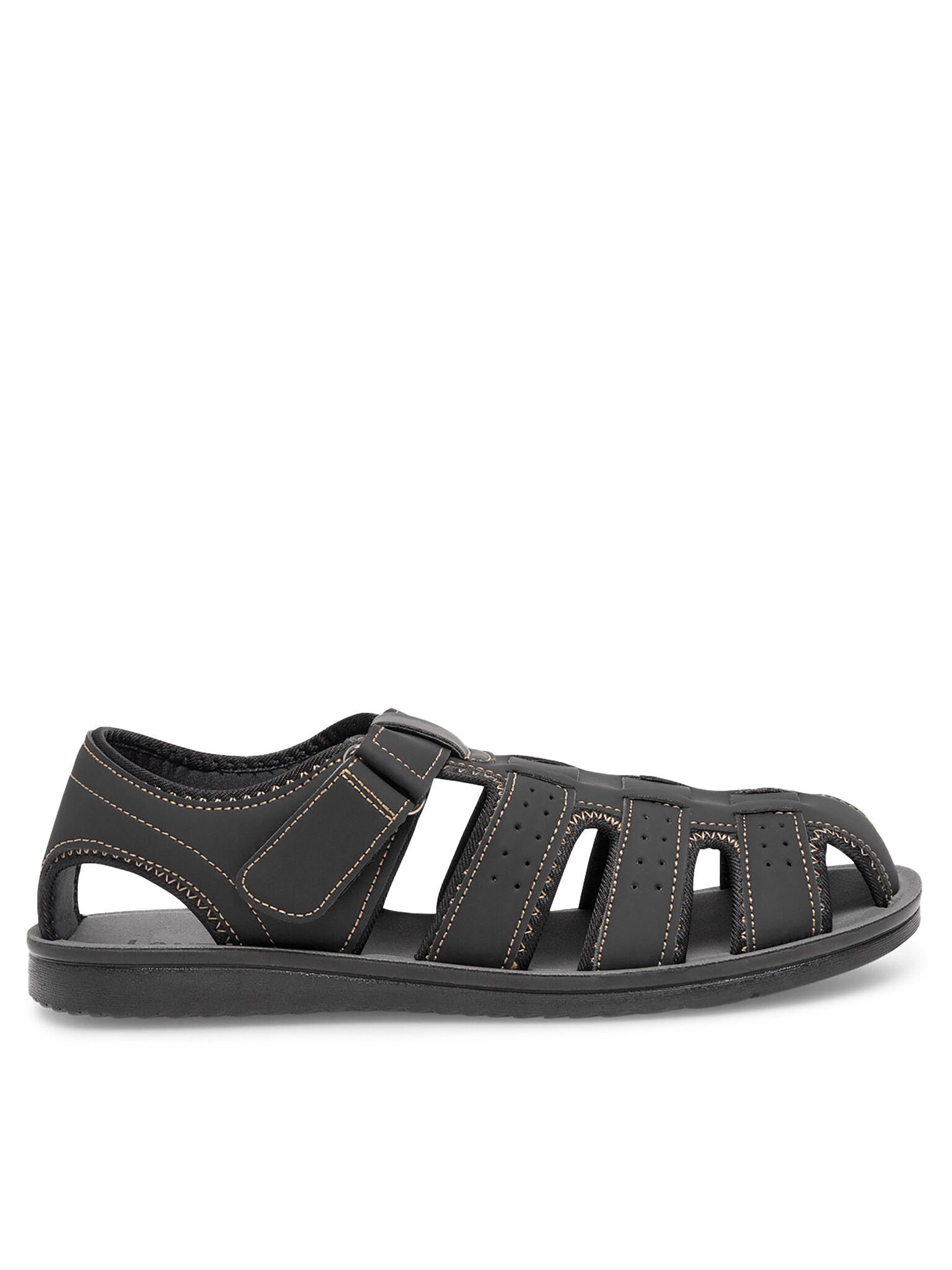 Lanetti Lanetti Sandalen Herren MSS20504-01 Schwarz günstig online kaufen
