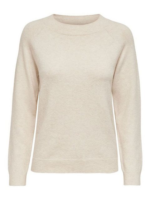 ONLY Strickpullover Einfarbiger Basic Strickpullover ONLRICA 4254 in Beige günstig online kaufen