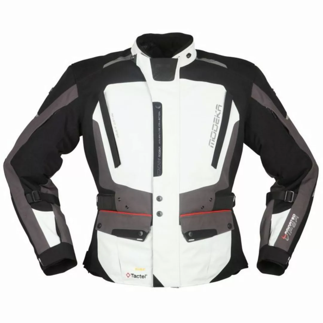 Modeka Motorradjacke Modeka Viper LT Textiljacke hellgrau / dunkelgrau / sc günstig online kaufen